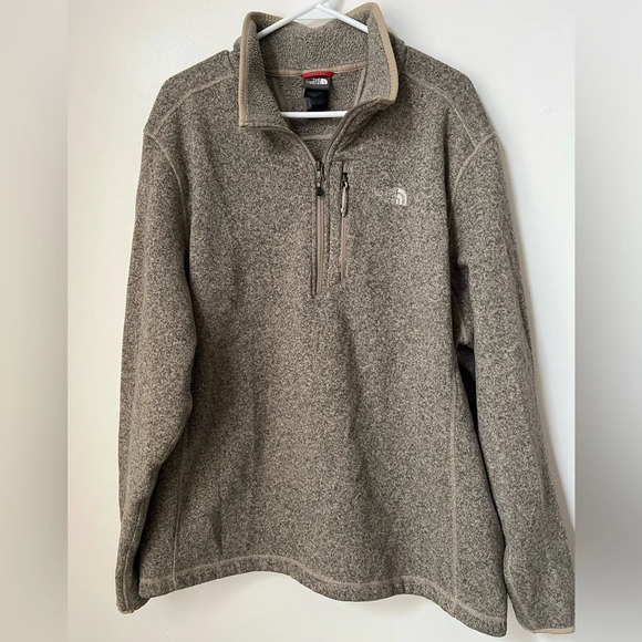 North Face Mens Pullover Fleece 1/4 Zip - Picture 1 of 6
